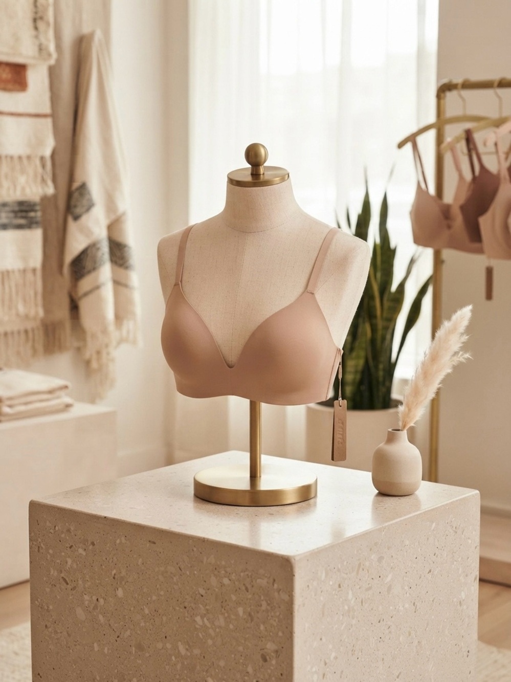 NWT Skims Wireless Form T-Shirt Bra Size 36B Mica Nude Seamless